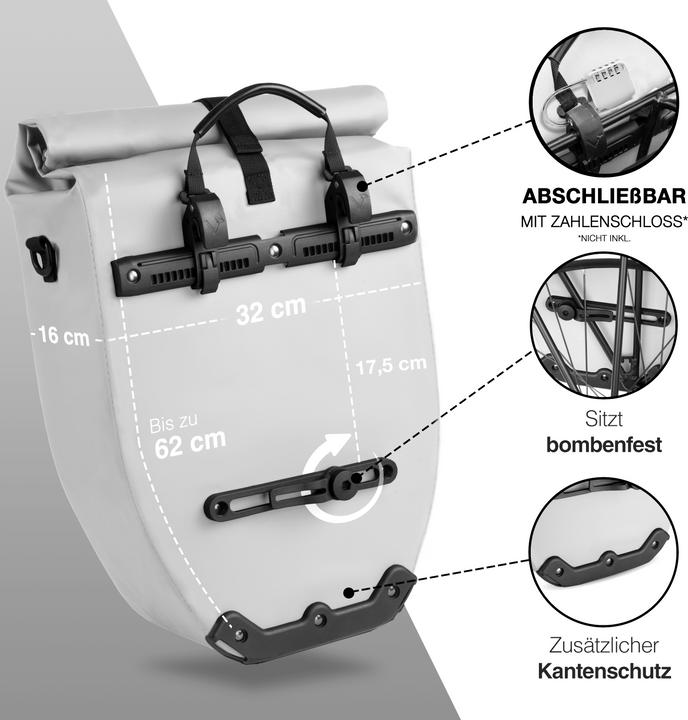 Produktbild Valkental ValkBasic (28 l, Gepäckträgertasche)