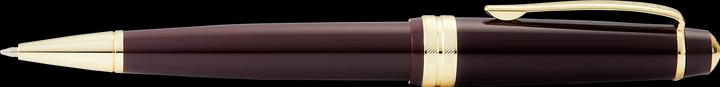 Actual product image Cross Ballpoint Bailey light burgundy red, gold tone appointments in giftbox (Red, Gold fittings)