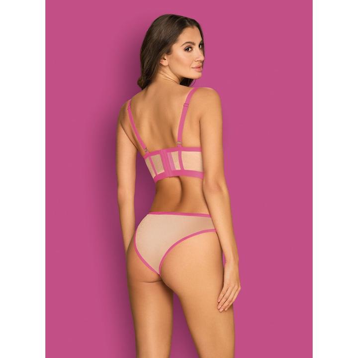 Produktbild Obsessive Nudelia 2-pcs set pink S/M (S/M)
