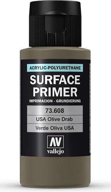Actual product image Vallejo Surface Primer - U.S. Olive Drab (73.608)