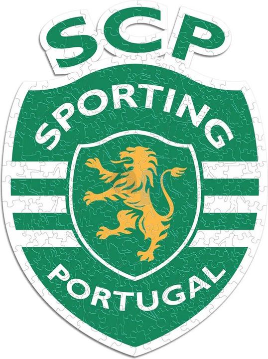 Actual product image Iconic Sporting CP - Logo - Wooden Puzzle Size L (500 pieces) (500 pieces)