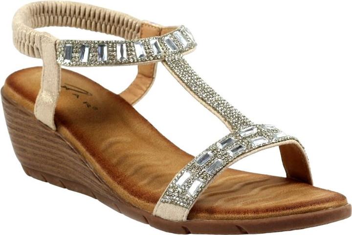 Actual product image Lunar Womens/Ladies Macie Wedge Sandals (40)