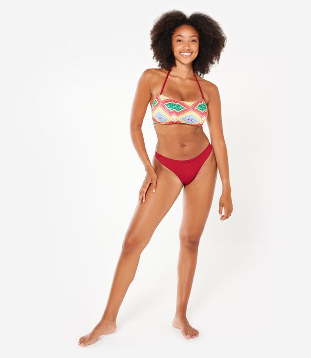 Produktbild Olaian Bikini-Oberteil Damen Bandeau Surfen Lori Sangria rot (75 C)