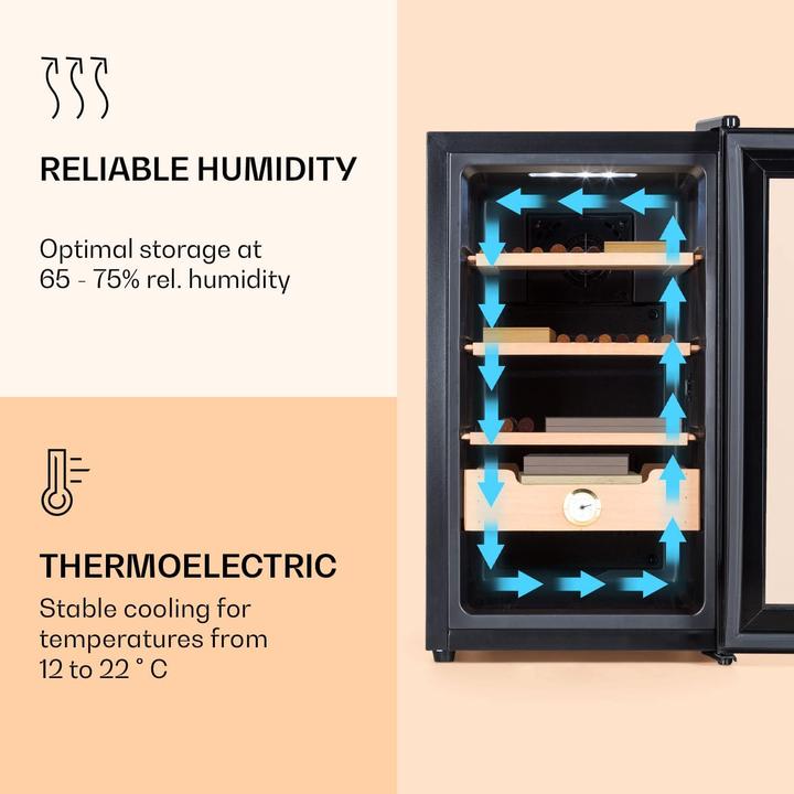 Actual product image Klarstein Cigar Humidor