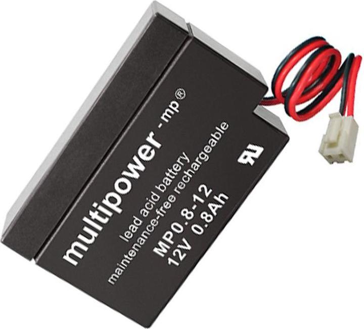 Produktbild Multipower MP0,8-12 Blei-Akku mit JST Stecker, MP0.8-12S (12V)