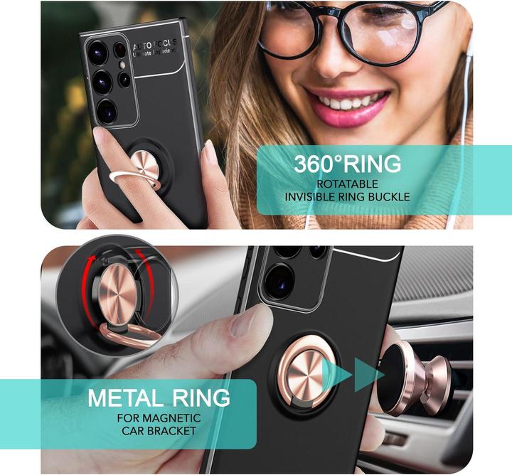 Produktbild Nalia Matte Ring Silikon Hülle (Samsung Galaxy S24 Ultra)