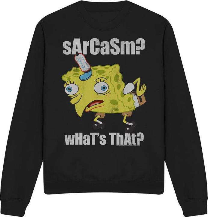 Produktbild Spongebob Squarepants Sarcasm Meme Sweatshirt (M)