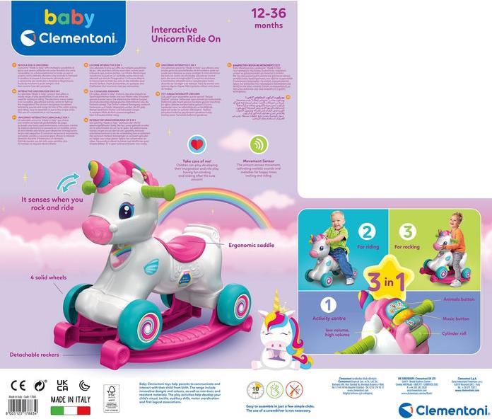Produktbild Clementoni Interactive Unicorn Ride On