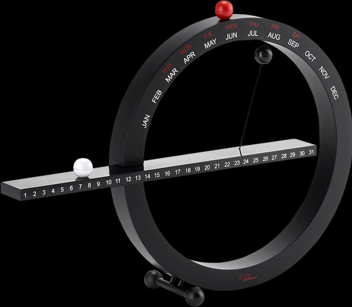 Image du produit Philippi 127002 - 365 magnetic permanent calendar, 33 cm, black (Non contraignant, Anglais)