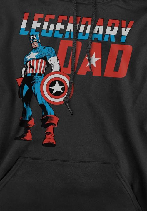 Produktbild Captain America Legendary Dad Kapuzenpullover (M)