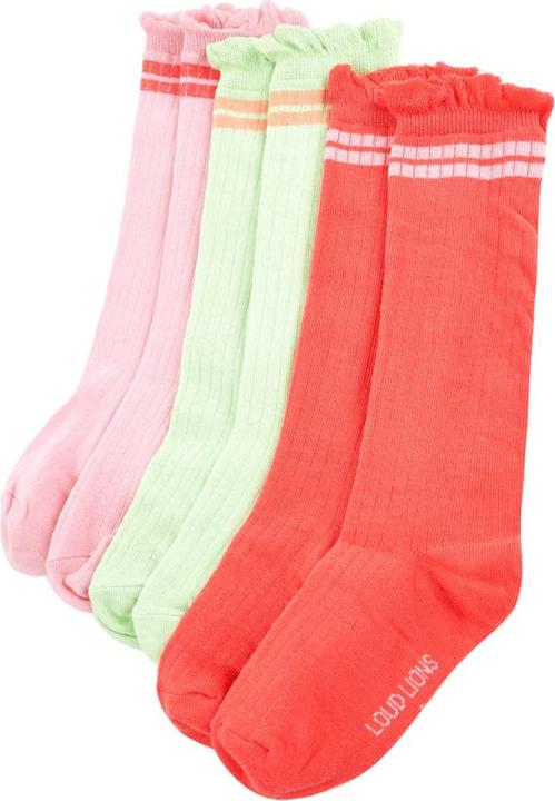 Rose corail, Vert délicat, orange clair