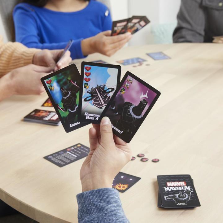 Actual product image Hasbro Gaming Card game Marvel Mayhem (German)