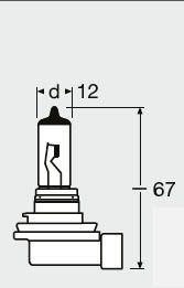 Actual product image Osram Original Line (H8)