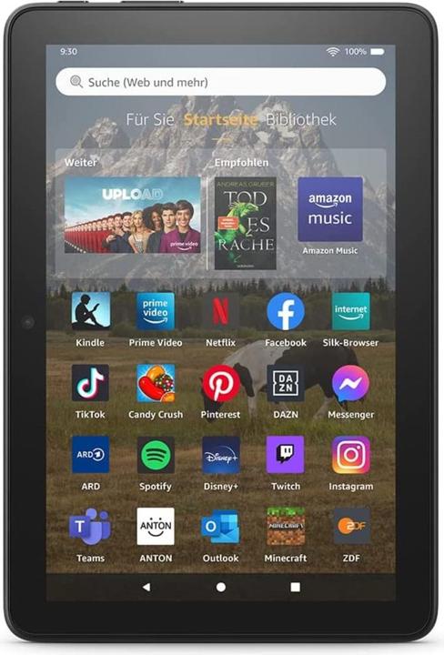 Amazon Fire HD 8 Tablet (2022) WiFi 32GB with ads black B09BG4CM4W (8", 32 GB, Black)