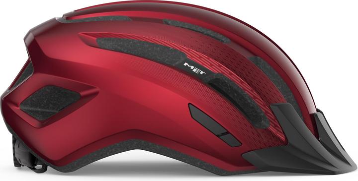 Produktbild MET Helm Downtown Mips, Red, Glossy, S/M (52 - 58 cm)