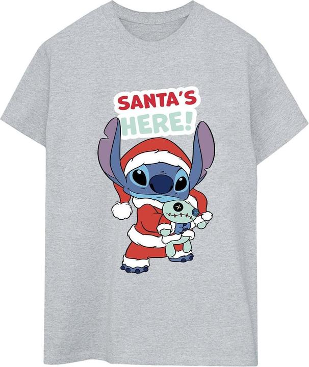 Immagine prodotto Disney Lilo & Stitch Santa's Here Maglietta Ampia Donna (L)