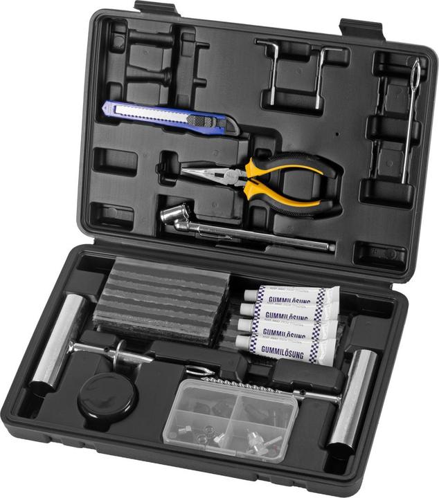 Produktbild Stahlwerk Reifenreparaturset 72-teilig, Reifenreparatur Kit Kfz, Flickset Auto