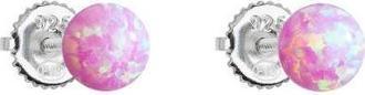 Produktbild Evolution Group Silver earrings with pink synthetic opals 11246.3 pink (L)