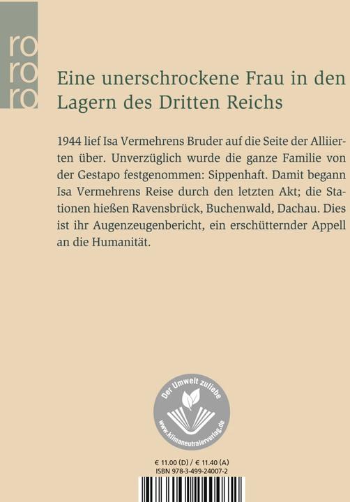 Produktbild Reise durch den letzten Akt (Deutsch, Isa Vermehren, 2005)