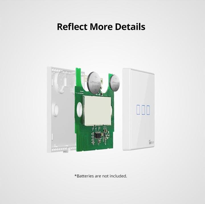 Produktbild Sonoff RF-Lichtschalter T2EU2C-RF