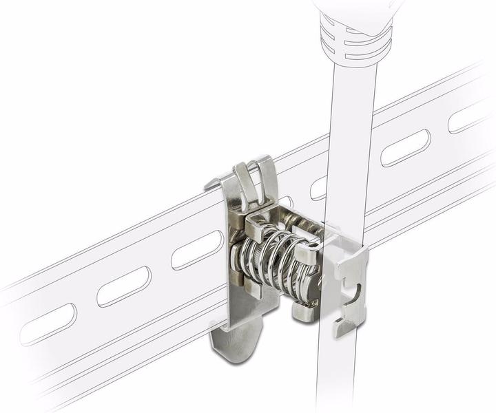 Immagine prodotto Delock Morsetto di schermatura 4 - 13,5 mm per la guida top-hat/DIN Rail