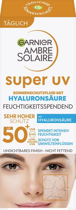 Produktbild Garnier Ambre Solaire Super UV (Sonnencreme Gesicht, SPF 50+, 40 ml, 150 g)
