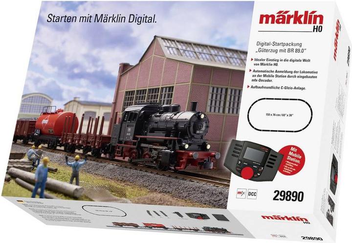 Image du produit Märklin Coffret de départ numérique train de marchandises avec BR 89.0 (Piste H0)