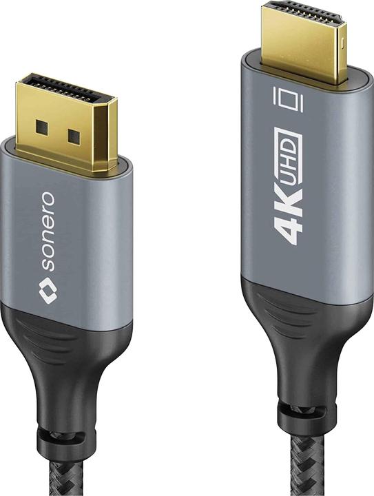 Actual product image Sonero HDMI – DisplayPort (3 m, DisplayPort, HDMI)