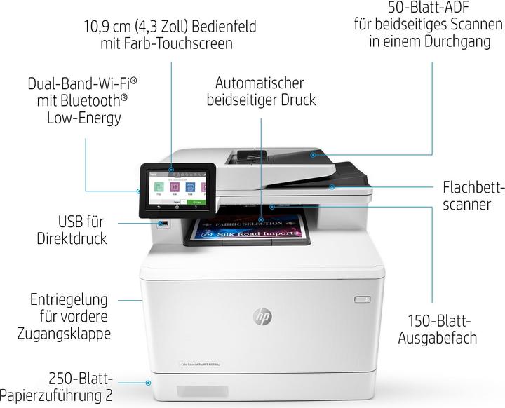 Actual product image HP M479fdn Color LaserJet Pro (Laser, Colour)