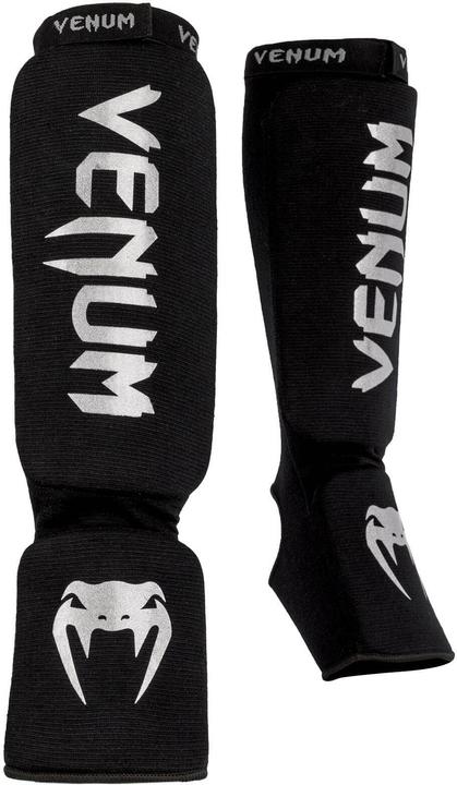 Image du produit Venum Kontact Shin Guards Schwarz/Silber, L, Grösse: L (L)