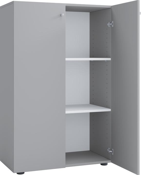 Produktbild VCM Holz Büroschrank Aktenregal Lona 3 Fächer mit Drehtüren (70 x 40 x 111 cm)