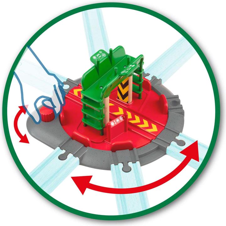 Actual product image Brio Locomotive turntable with control bridge