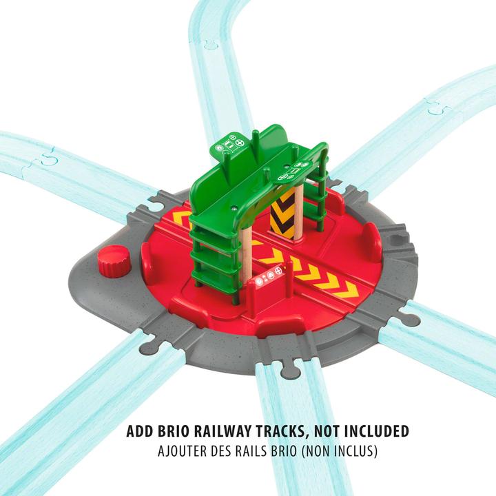 Actual product image Brio Locomotive turntable with control bridge