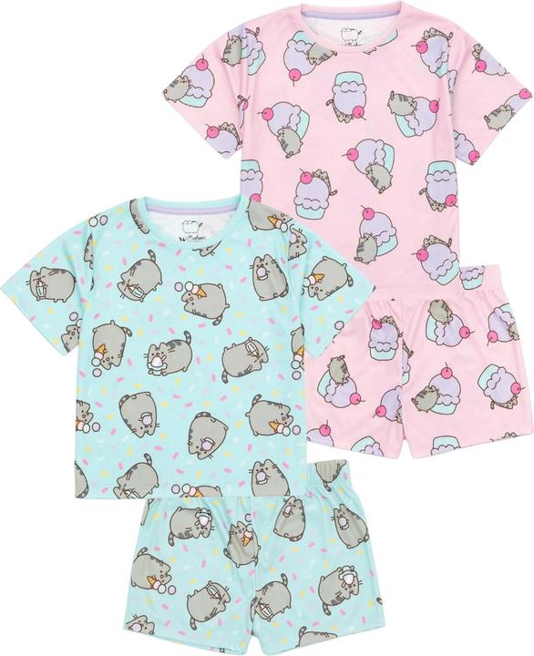Pusheen Schlafanzug mit Shorts Mädchen (2erPack)