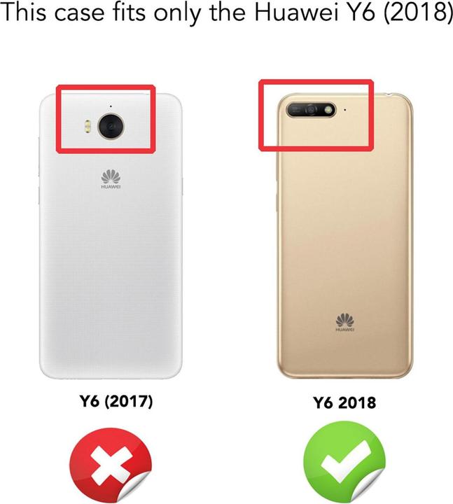 Actual product image Nalia Glitter cover (Huawei Y6 (2018))