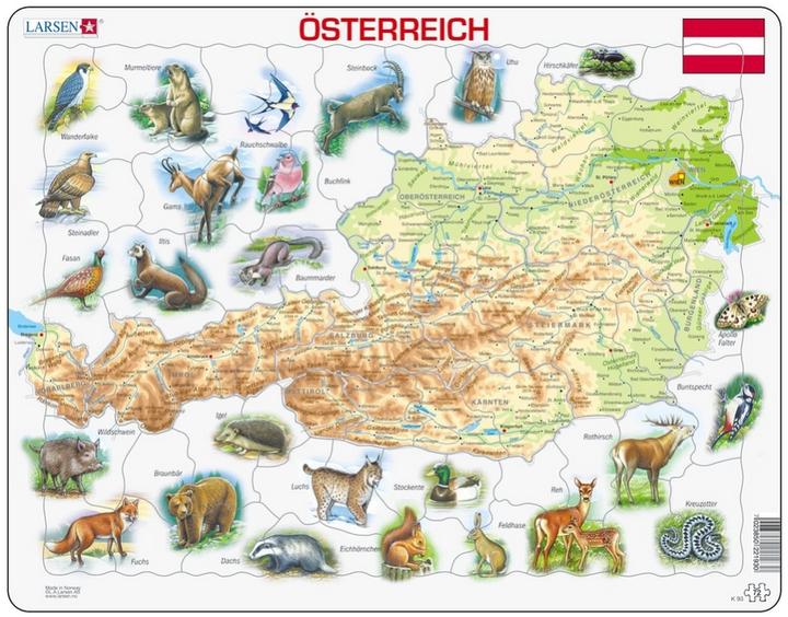 Immagine prodotto Larsen Puzzle - Austria (fisico) (72 pezzi)