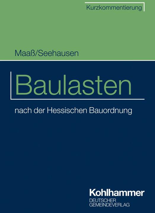 Immagine prodotto Baulasten (Tedesco, Associazione delle città e dei comuni dell'Assia, Karl-Reinhard Seehausen, Franchi Maass, 2023)