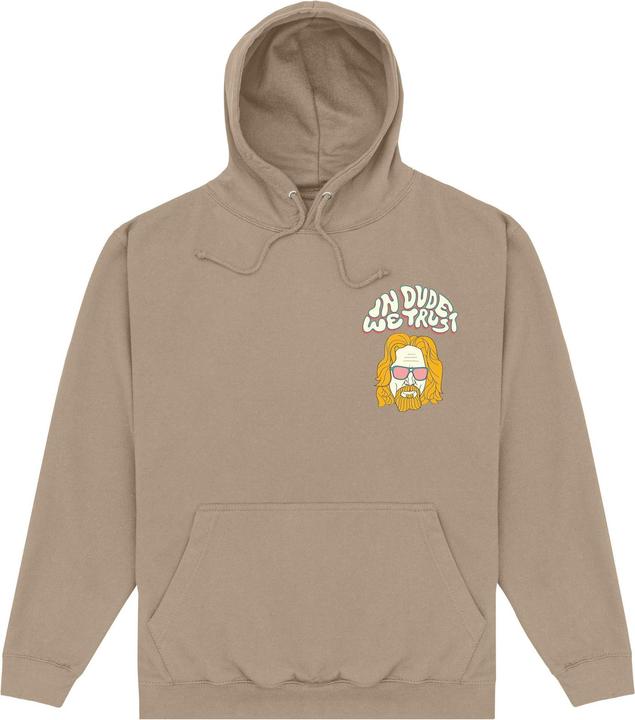 Actual product image The Big Lebowski Unisex Adult In Dude We Trust Hoodie (L)