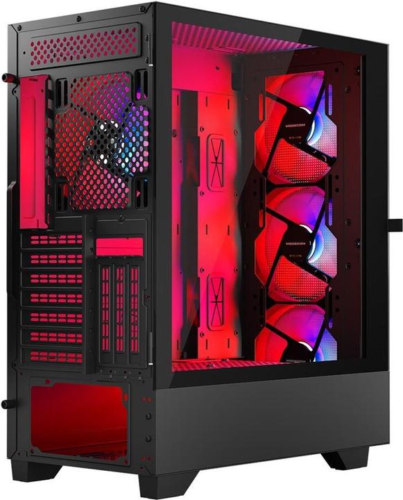 Image du produit Modecom Étui SIROCO ARGB FLOW MIDI USB 3.+TYPE-C (mATX, Mini-ITX)