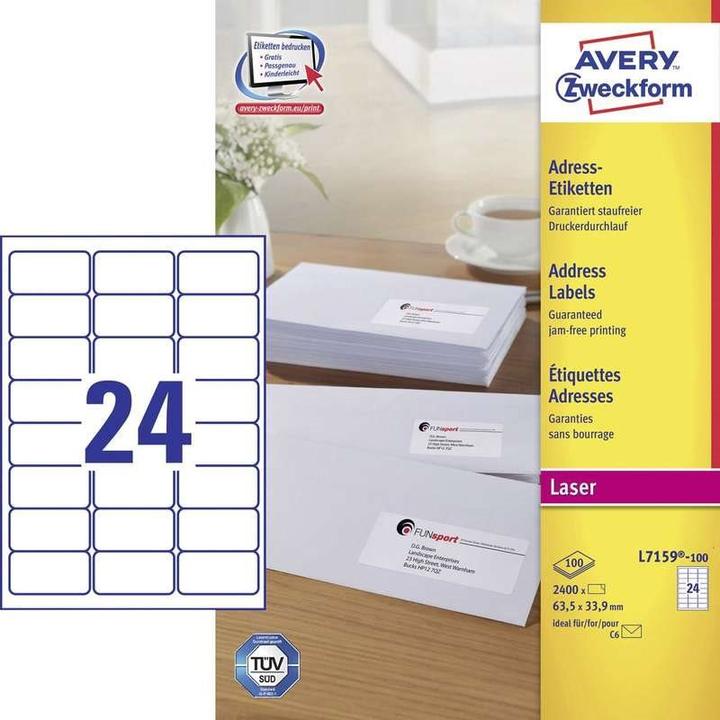 Produktbild Avery Adressetiketten