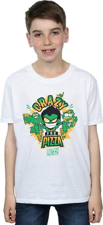 Immagine prodotto Teen Titans Go Crazy For Pizza Maglietta Ragazzi (116)
