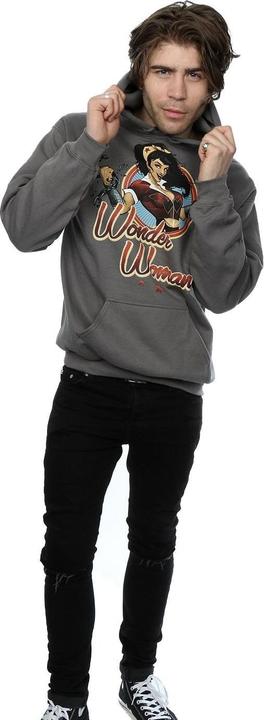 Actual product image Mens DC Bombshells Wonder Woman Badge Hoodie (XL)