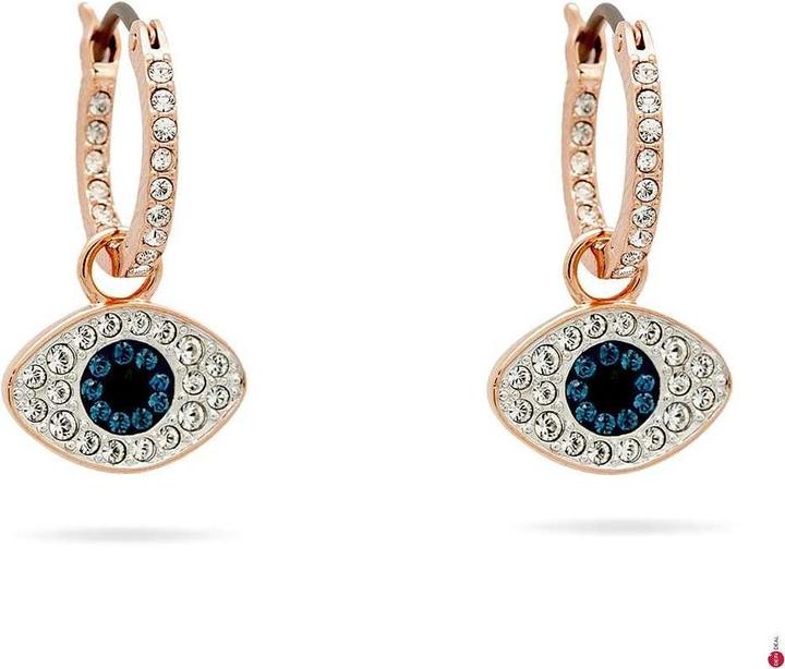 Image du produit Swarovski Boucles d'oreilles oeil maléfique Duo Hoop (Acier inoxydable)