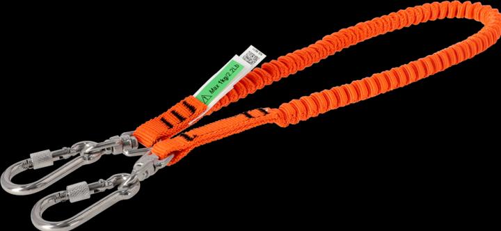 Image du produit Irimo Ligne de vie orange vif avec mousqueton pivotant 1 kg 0,6 m