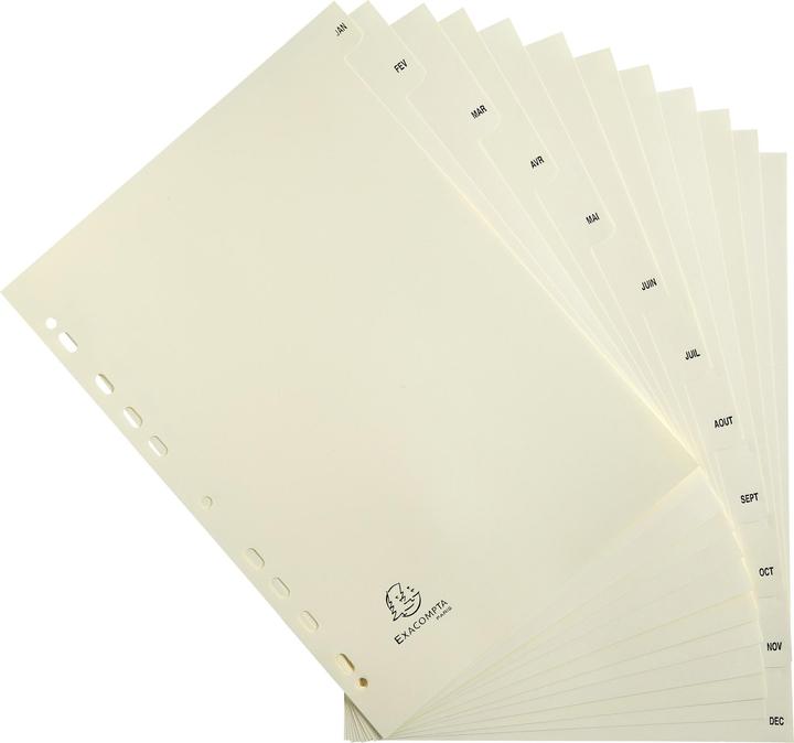 Produktbild Exacompta Karton-Register - elfenbeinfarben