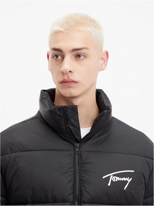 Actual product image Tommy Hilfiger Tommy Jeans Men's TJM Signature Puffer Padded Jackets, Black, M (M)