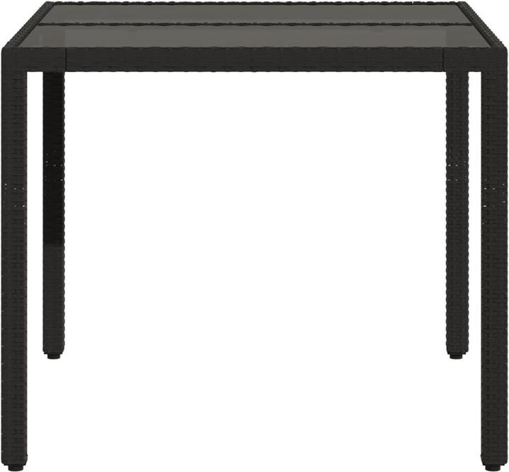 Produktbild VidaXL Gartentisch mit Glasplatte (90 cm)