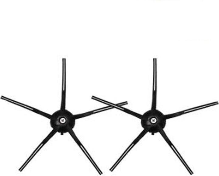 Actual product image Hermex Alternative Side Brush 2pcs for Roborock Series S5 S6 Black