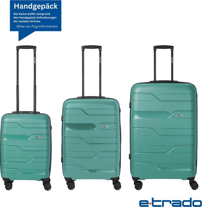 Produktbild e-Trado Reisekoffer Set (92 l, M (50 - 90l), L (90 - 115l), XL (ab 115l))