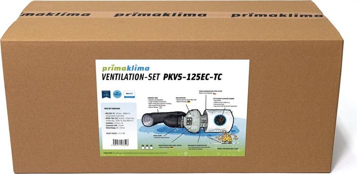 Image du produit Prima Klima Ventilation Set Temp. controlled 125 480 m³/h.